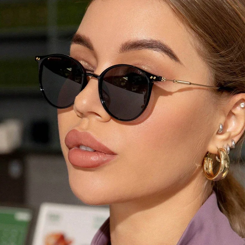 New Round Vintage Sunglasses Women Retro Luxury Brand Designer Sun Glasses For Women’s Sunglass Oculos De Sol Shades UV Best Sellers In Accessories