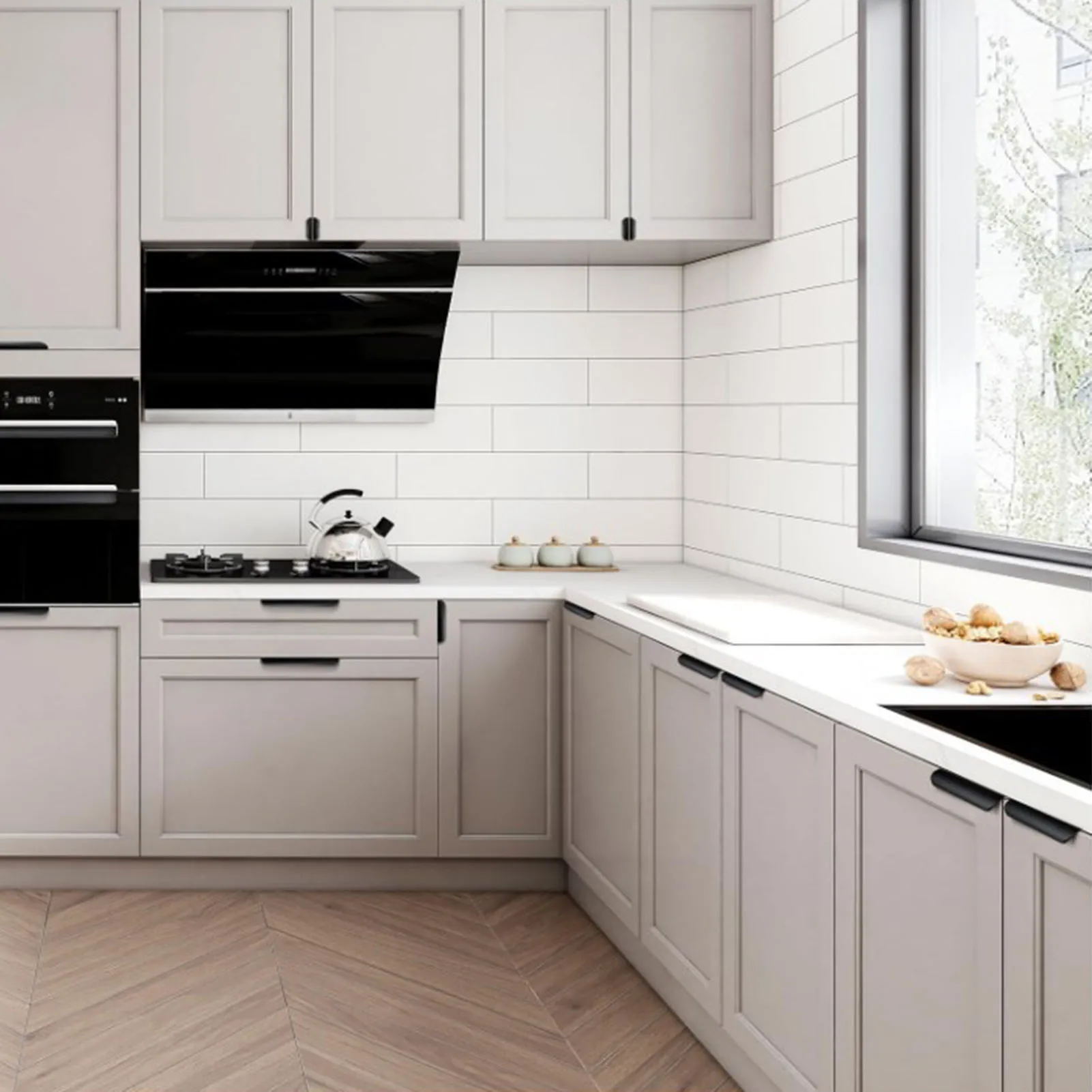 Finger Edge Pulls for Cabinets Metal Dresser Knobs Cabinet Door Pulls Knobs for Dresser Drawer Cupboard