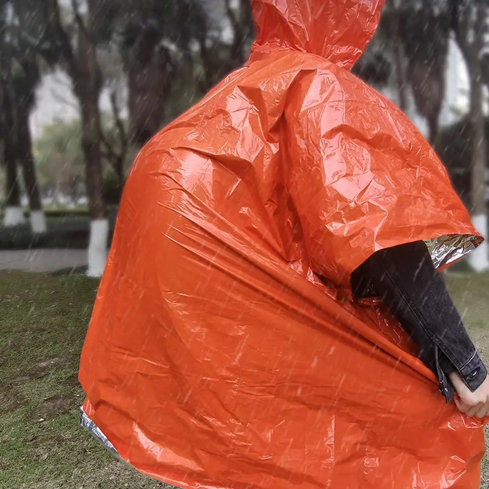

Многофункциональный уличный аварийный плащ водонепроницаемый утолщенный портативный туристический инструмент для выживания кемпинга