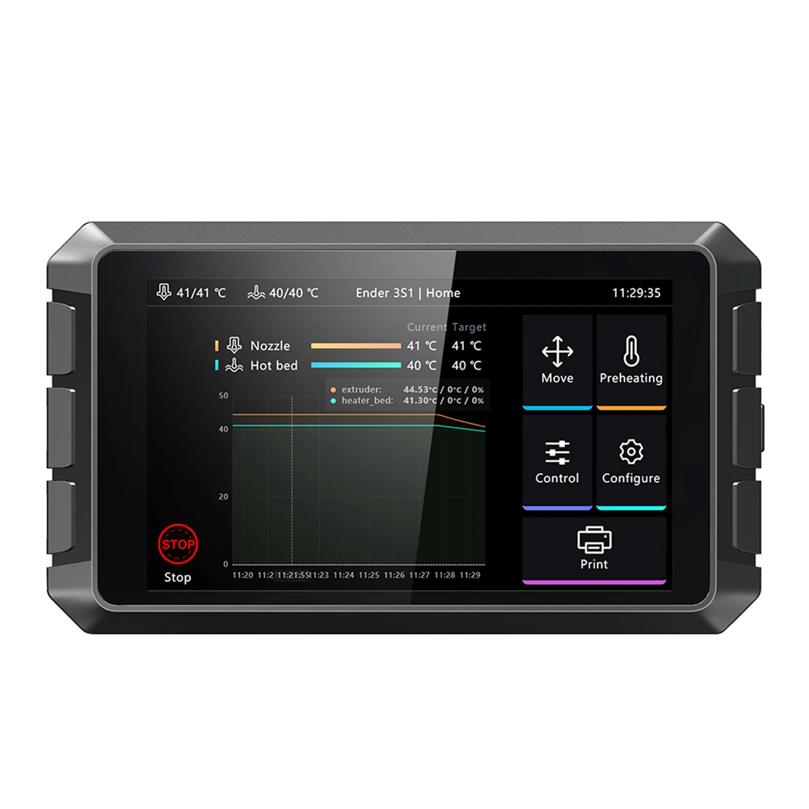 

Creality Sonic Pad3D Printing Pad 7-inch Precise Control Screen, 1024x600 Resolution, 64-bit Mainboard - Black