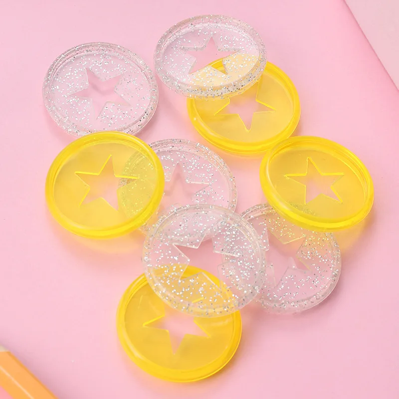Plastic Binding Rings Loose Leaf Binding Coil Book Binding Supplies Plastic Binding Coil 12pcs 30MM Mushroom Hole Binder Discs Notebook Loose-leaf Discs Plastic Rings Star Disc Binder Rings Notebook Binding Supplies