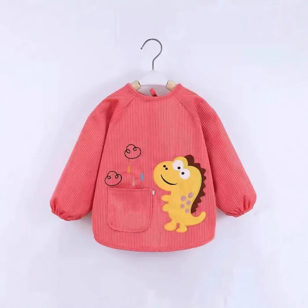 Long Sleeve Children's Apron for Eating And Drawing Autumn Winter Style Extra Large Outerwear Children's Clothing Toddler Bib