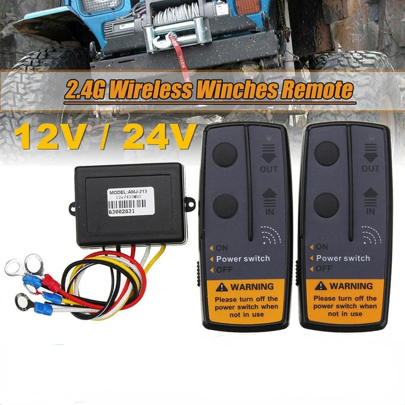 12V 24V Digital Wireless Winches Remote 