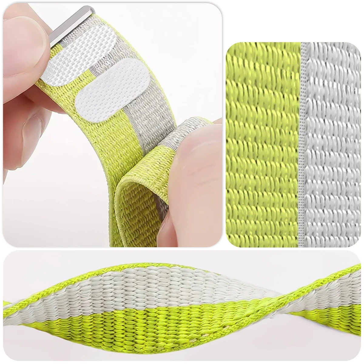 Sport Nylon Loop Strap for Smartwatch - Durable and Adjustable Band Bracelet
