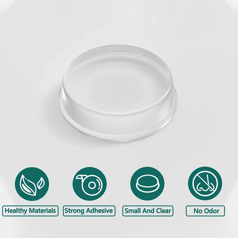 Kitchen Cabinet Door Bumper Self adhesive Silicone Rubber Pads For Drawers Chair Damper Pad Buffer Cushion
