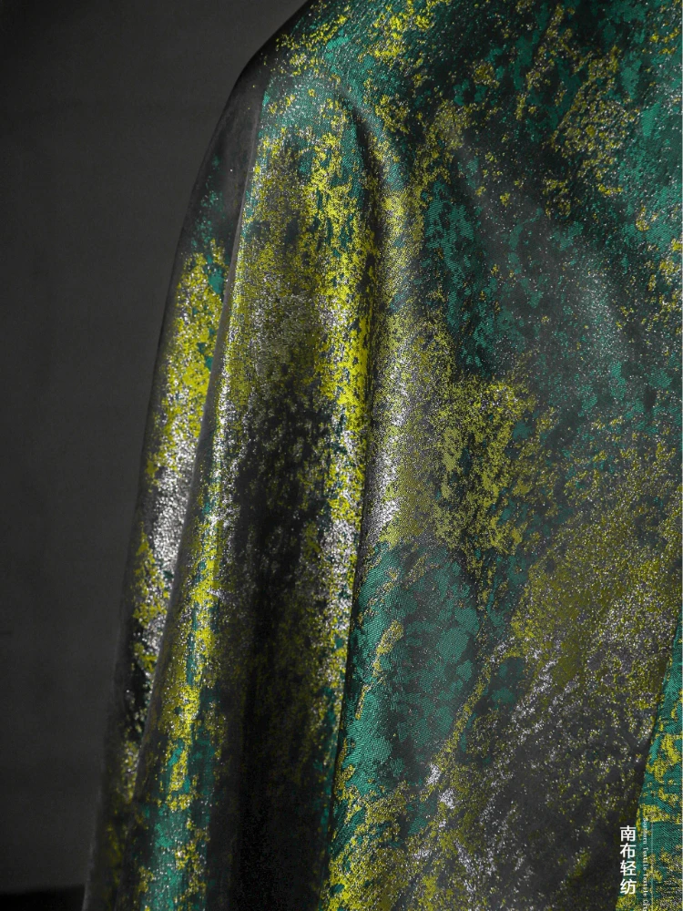 

Fabric Width 150cmx50cm Gilding Jacquard Upscale Retro Dark Grain Cotton Satin Chinese Style DIY Cheongsam Hanfu Spring Autumn