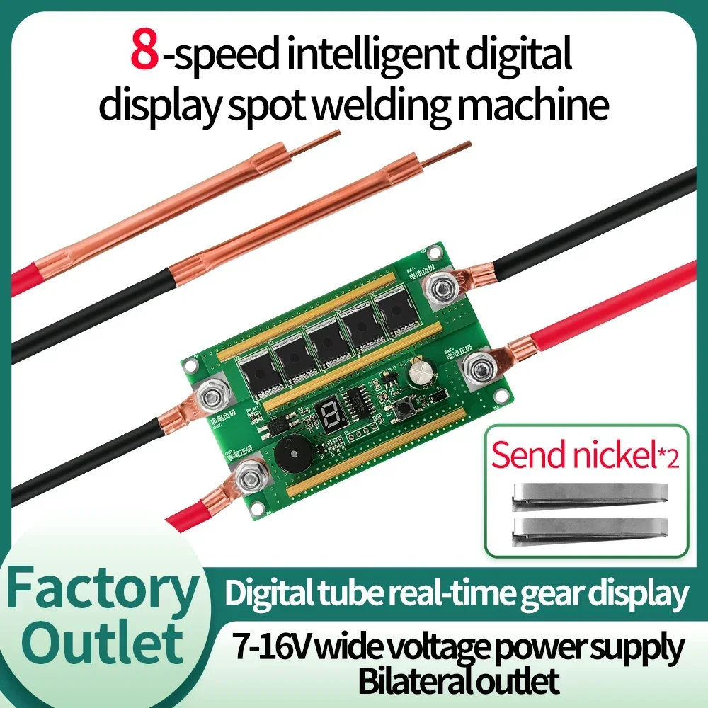 

Portable DIY Spots Welding Machine Circuit Board for Lithium Battery 8 Gear Power Adjustable Spot Welder Battery Spots Welder