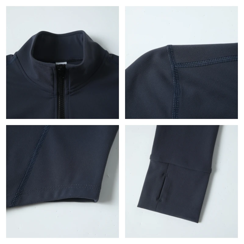 2Pcs Women Long Sleeve Gym Set Quick-Dry Yoga Workout