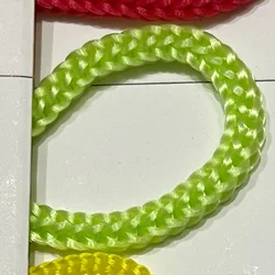 Vibrant 4mm Nylon Crochet Cord for Hand - Woven Macrame and Bracelets - Multiple Length Options (KXNLS 16 YG green)