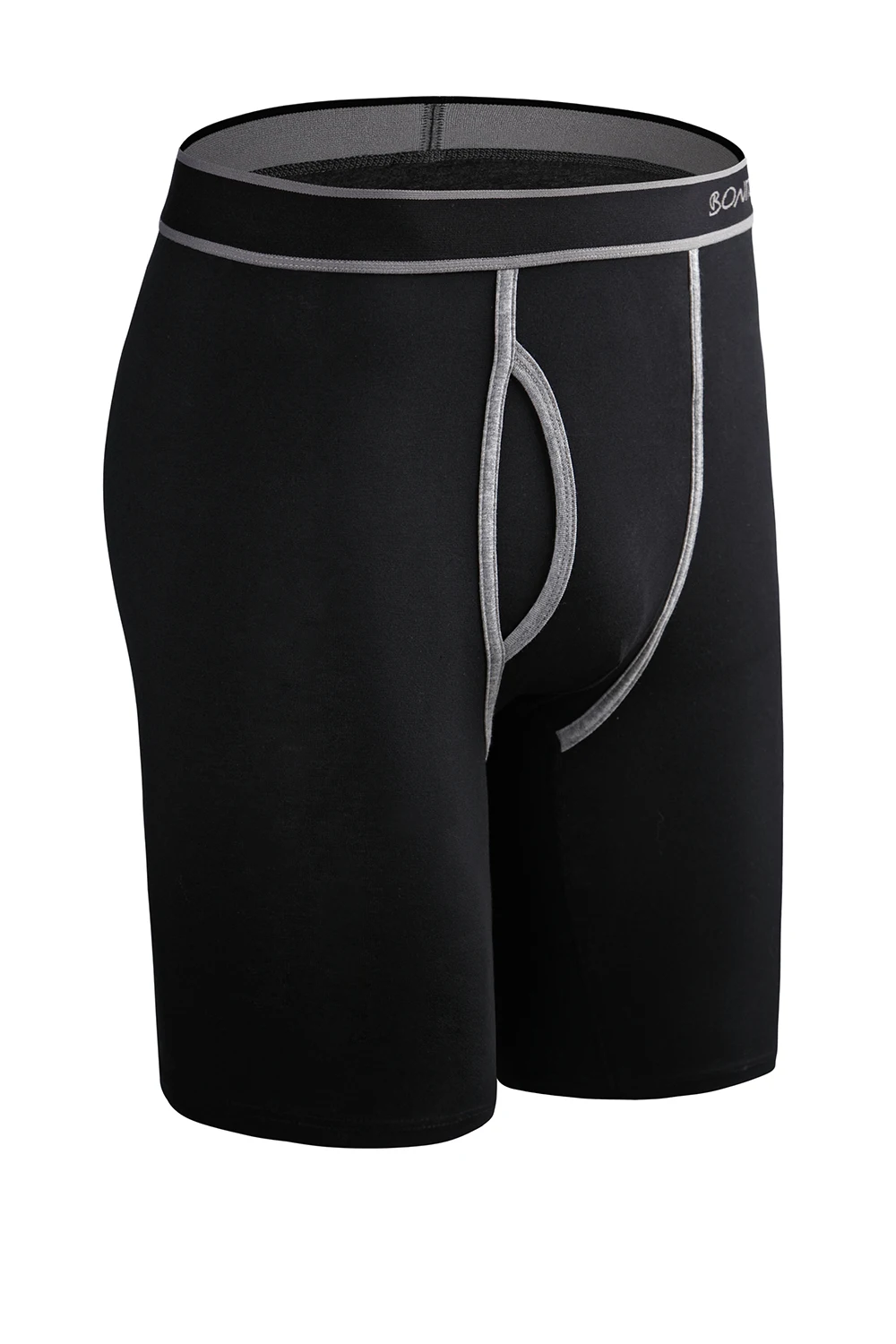 BONITOS Herren Boxershorts mit langem Bein, Herrenunterwäsche, lange Herrenunterhosen, natürliche Baumwolle, sexy Boxershorts, Marken-Herrenunterhosen, weich. – Detail 9