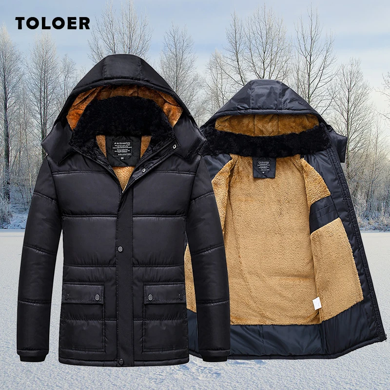 Winter New Men's Puffer Jacket 2023 Fashion Padded Thicken Men Down Jackets  Outdoor Warm Casual Coats Solid Hooded Overcoats - AliExpress