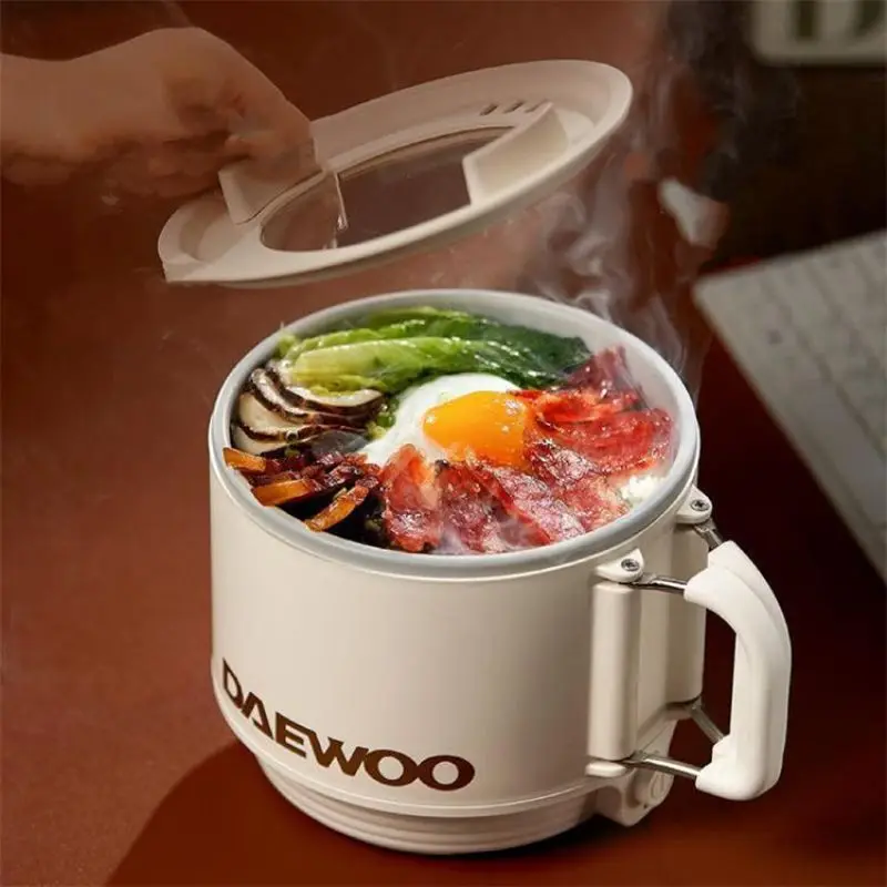 

500W 1.6L Multifunctional Electric Hot Pot Mini Cooker Ceramic Glaze Non-stick Pot Dormitory Household Smart Electric Cooker Pot