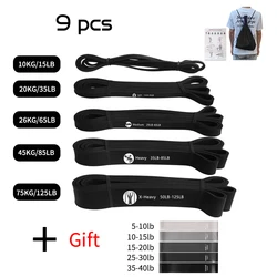 Durable Latex Resistance Band for Strength and Fitness Training (Zld 5 pcs hei  HSLLQ)