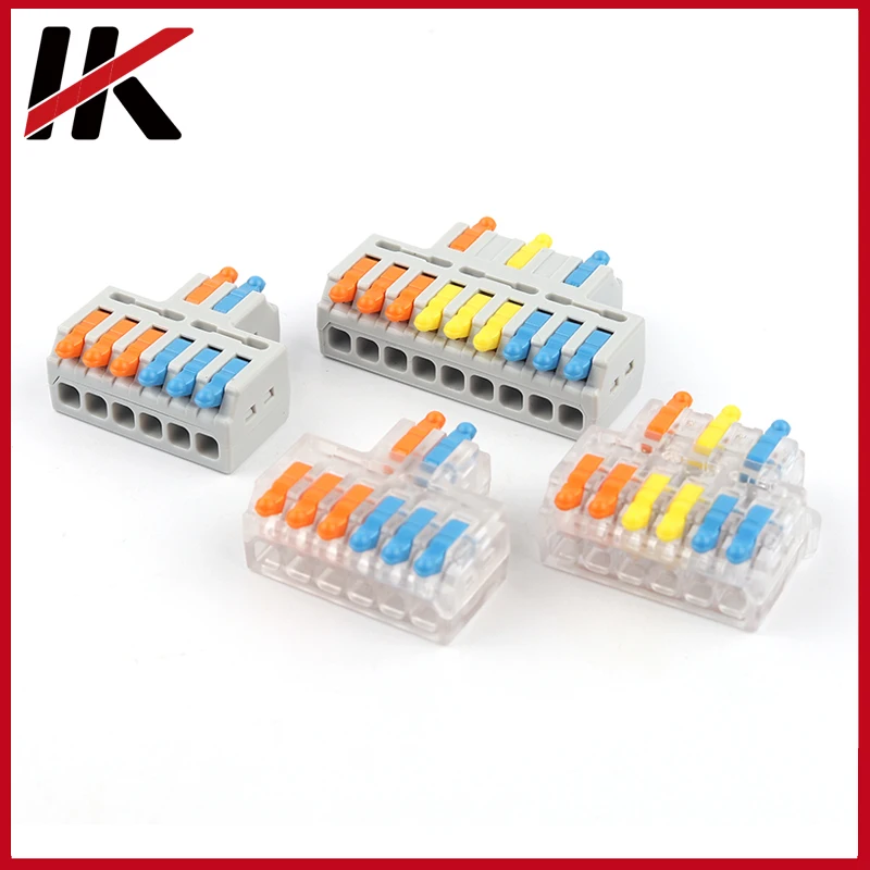 

Mini Quick Splicing Splitter Universal Compact Conductor Wire Connectors Push-in Cable Terminals Block For Home 28-12AWG