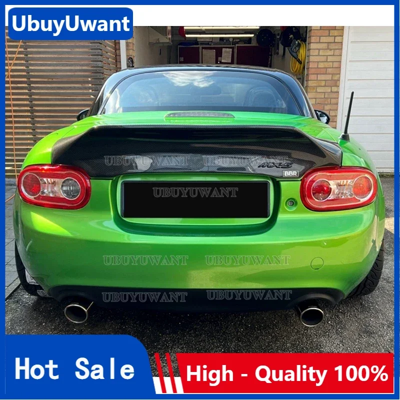 

Спойлер для Mazda MX5 NC NCEC, только жесткий верхний спойлер из волокна и стекла в стиле EPA, неокрашенное крыло