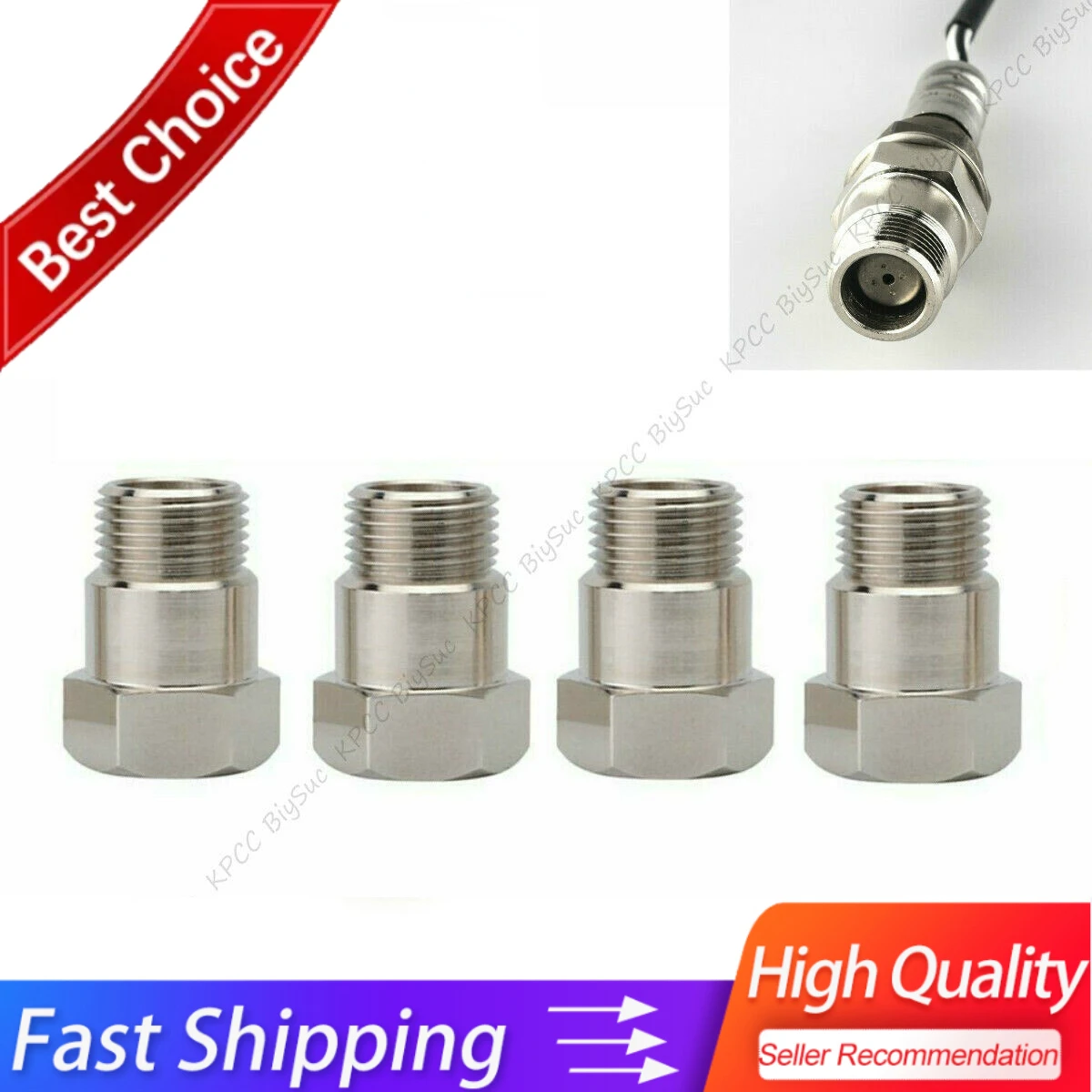 4x oxygen sensor extender adapter extension spacer hho o2 bung test