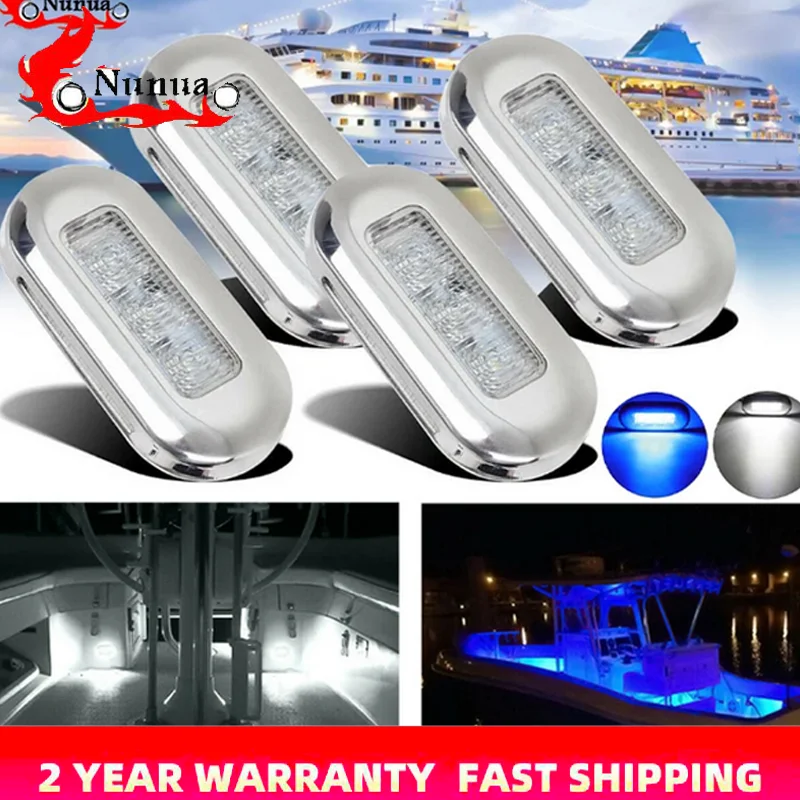 

4 шт. 3 светодиода продолговатая сигнальная лампа 12 В для морской яхты грузовика прицепа фургона стартера босветильник