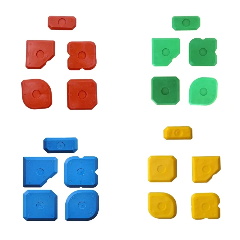 Caulking Tool Set Sealant Sealing for Silicone Sealant Grout Finishing Sealing Scrapers Silicone Profiling scraper tool set scraper tool kit scraper tool silicone sealant tool caulking finisher tool silicone caulking set