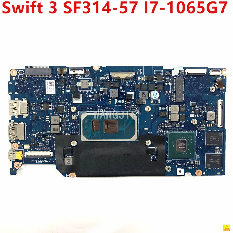 

100% Workng NBHHZ11002 NB8511_PCB_MB_V4 For ACER Swift 3 SF314-57 Used Laptop Motherboard MX250 GPU SRG0N I7-1065G7+8G RAM