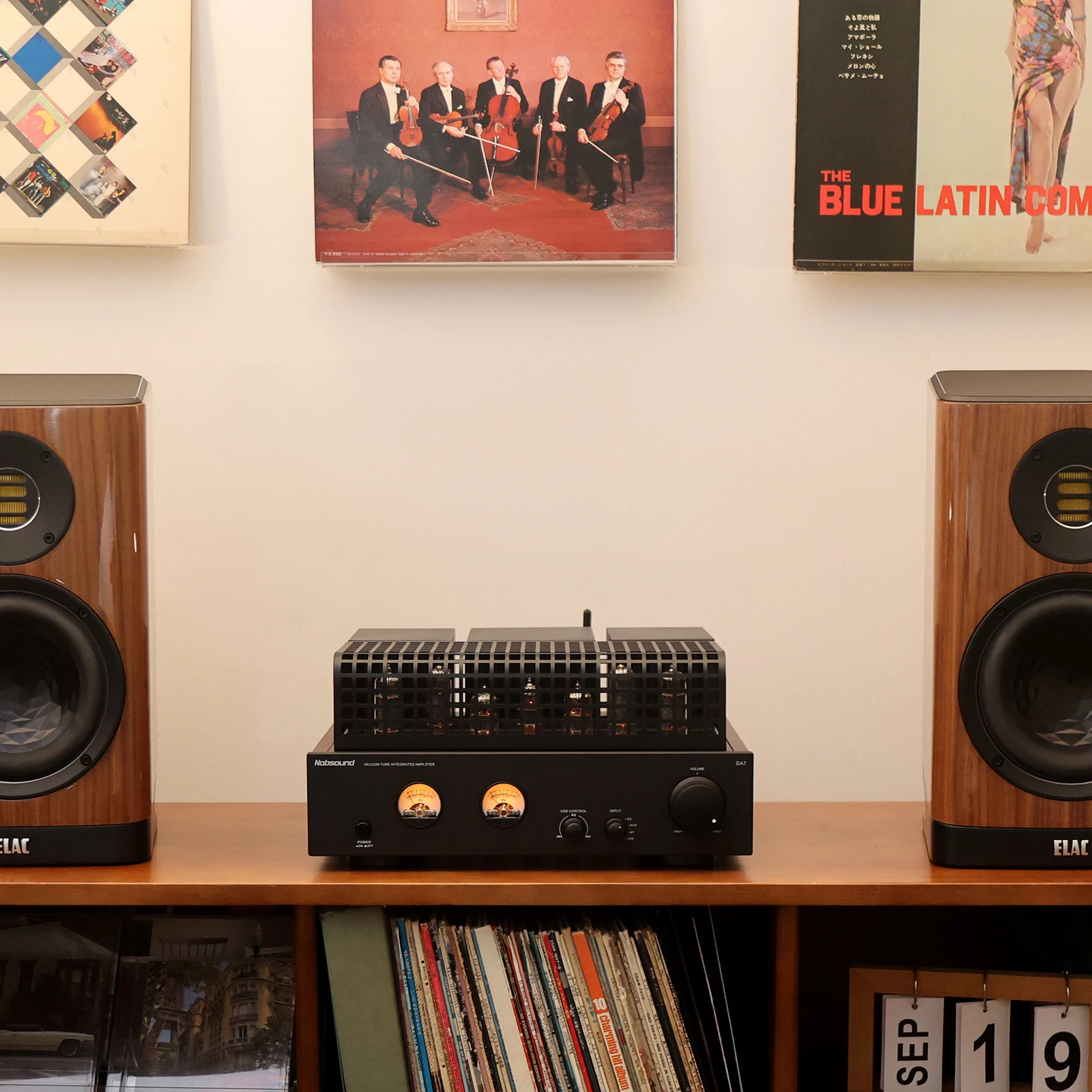Nobsound DA7 HiFi 진공관 증폭기 Bluetooth 수신기 스테레오 홈 오디오 앰프 VU 미터가있는 USB DAC