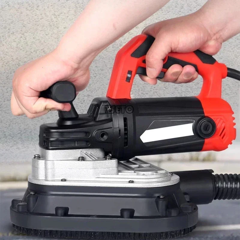 220V 2450W Three head hand sander hand grinder trimming machine Hand held floor concrete grinder Standing grinder 105mm*3 Discs 4