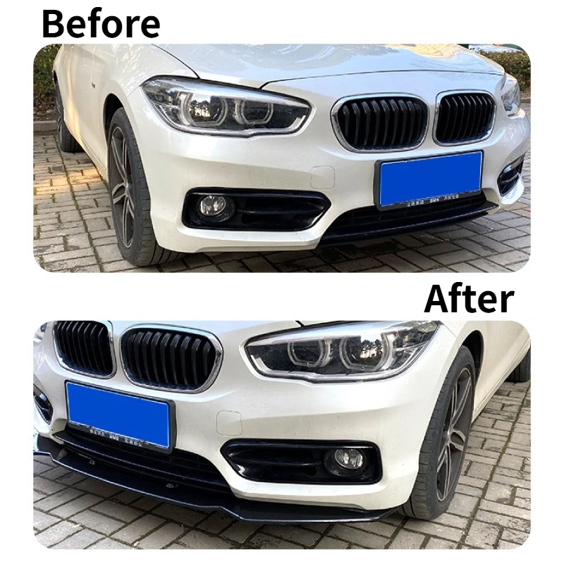 BMW 1 시리즈 F20 F21 116i 118i 120i 2015-2019 프론트 범퍼 립 스포일러 스플리터 턱 가드 프로텍터 튜닝 바디 키트 장식