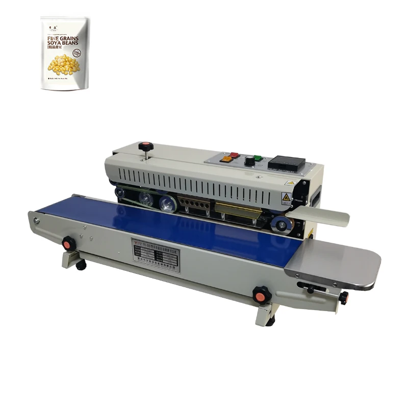 

Continuous Bag Band Sealing Machine Horizontal Band Sealer Automatic Expanded Food Plastic Bag Sealer