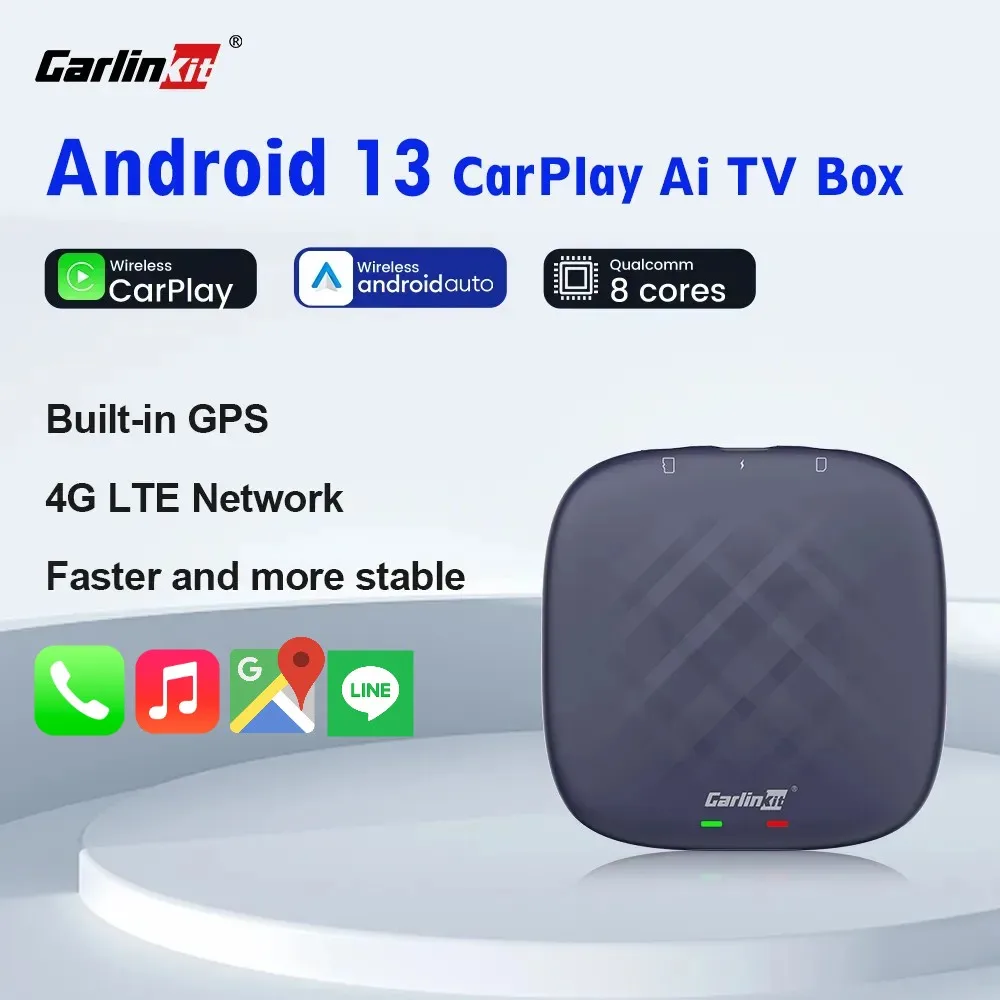 

Carlinkit CarPlay Android 13 Plus All in One Box CarPlay Wireless Android Auto For Benz Toyota Skoda 4GLTE Qualcomm8 64G