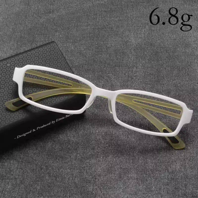 

Small Rectangle Reading Glasses Men Women 6.8g Ultralight White Eyeglasses Frame Male Optical Myopia Spectacles of Prescription