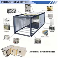 Modèle 2026 le plus récent – Maison conteneur détachable 20 pieds à faible coût pour villa, hôtel, bureau, usage domestique, logement temporaire 4