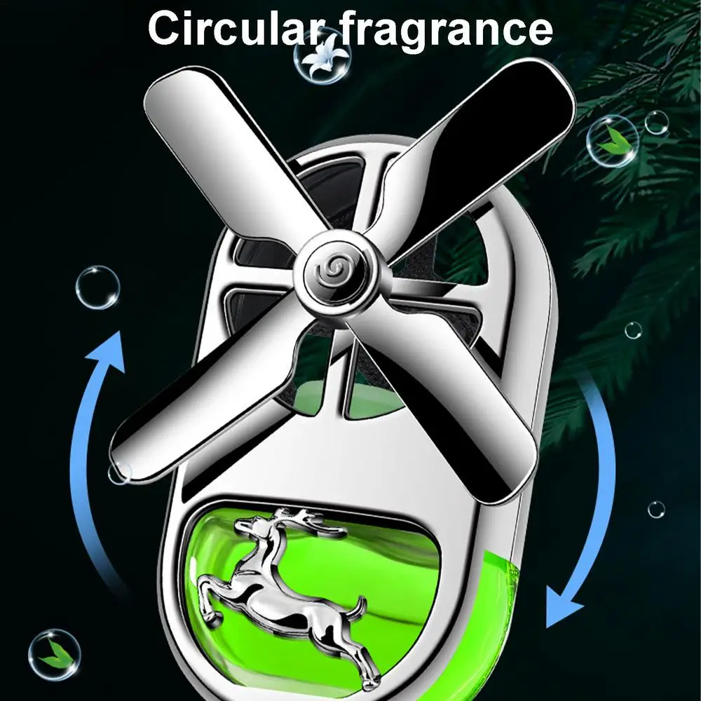 Car Perfume Vent Clip Fan Design Car Scent Diffuser Odor Eliminator Automotive Air Fresheners Car Aromatherapy For Men And Women