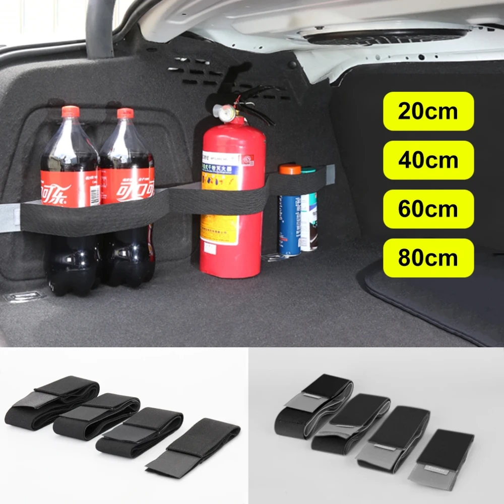 Organizzatore per bagagliaio per auto Borsa per cintura di fissaggio Nastri magici Accessori per auto per auto Stivaggio Riordino Organizzatori per auto per lo styling dell'auto