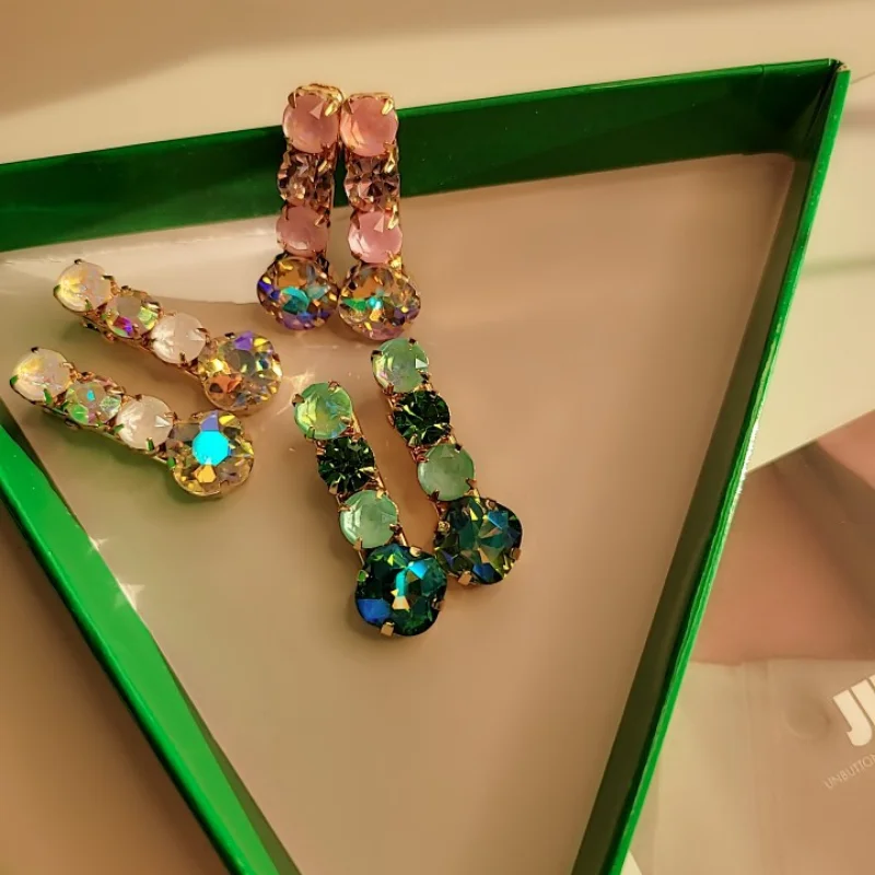 

Super Flash Rhinestone Hair Clip Elegant Crystal Girls Bangs Side Clip Retro Korean Fashion Hair Clip Hair Styling Accessories