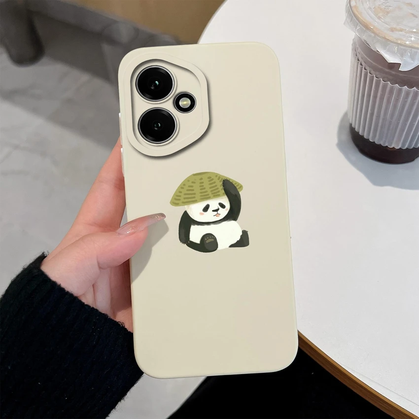 Astronaut-Themed Liquid Silicone Anti-Slip Phone Case
