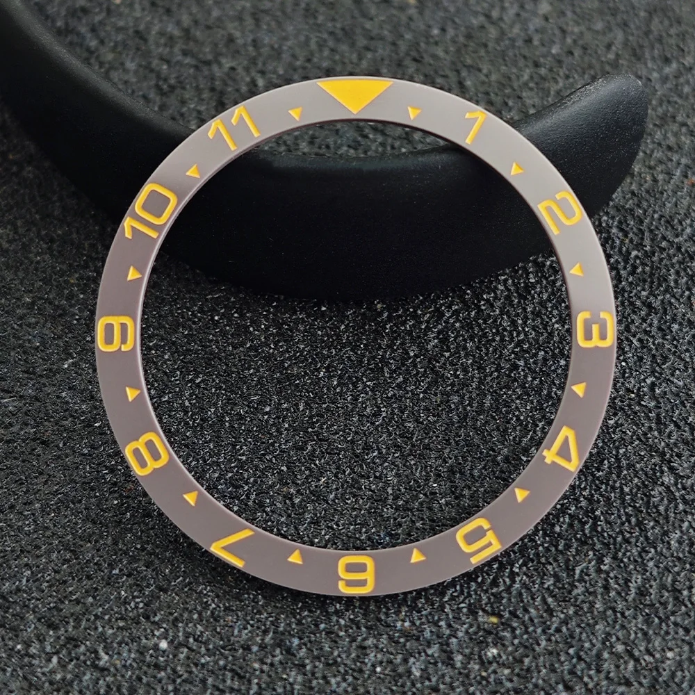 Blue-Green Luminous Ceramic Watch Bezel Insert - Flat Design
