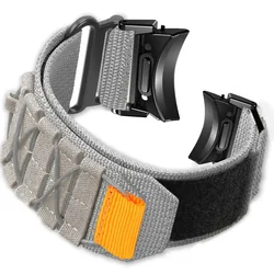 Enhanced Comfort No - Gap Quick Fit Nylon Watch Strap - Galaxy 7 6 5 4 40mm (Gray Black)
