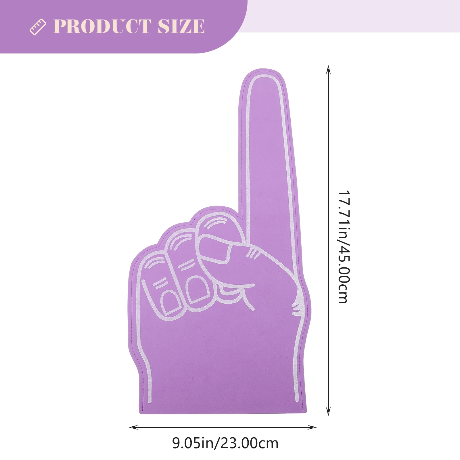 3 Pcs Purple Foam Fingers Cheerleading Hands Sports Fan Accessory Noise Maker Foams Hand For Team Sports Souvenirs Gifts Foam