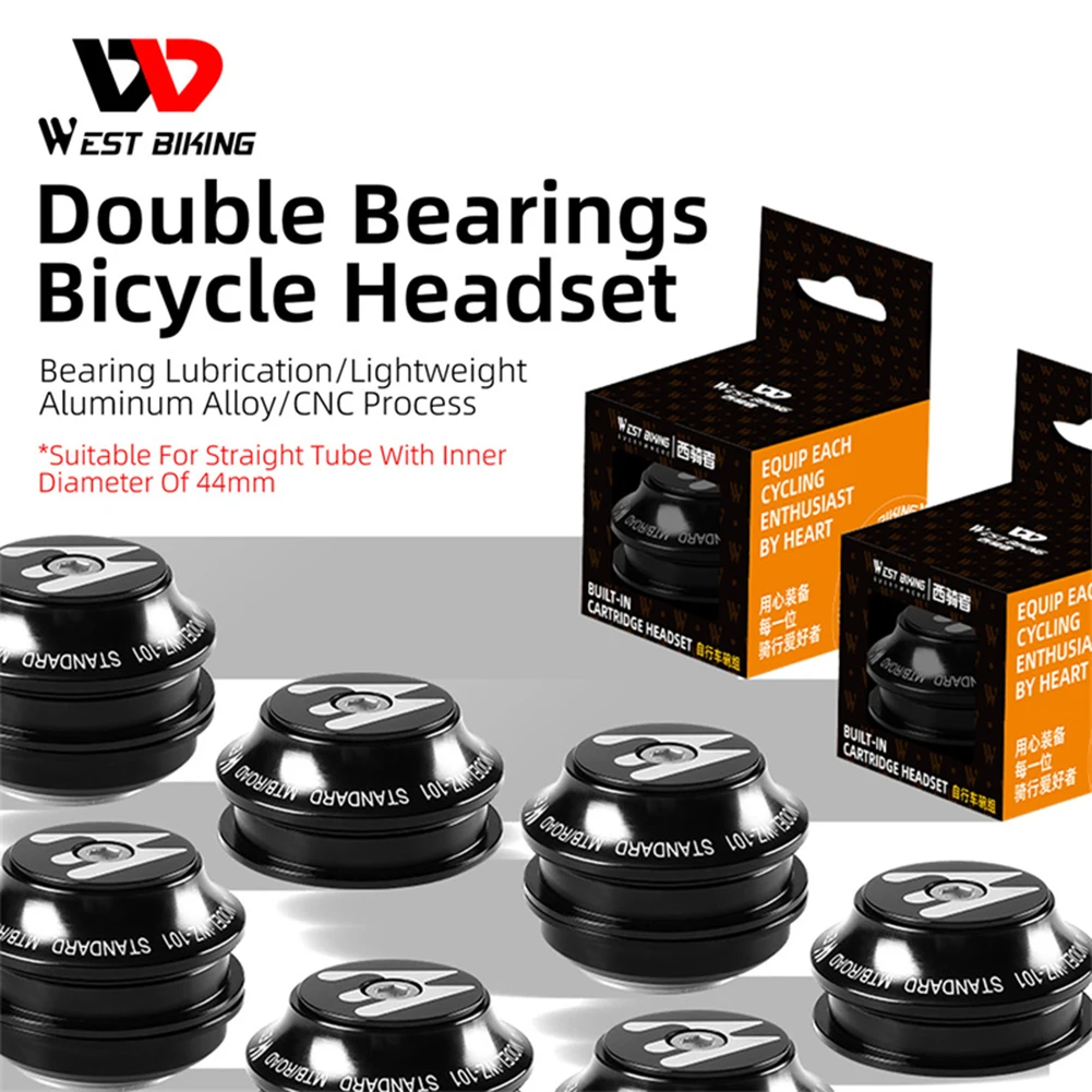 44mm MTB Bike Headset with Sealed Bearings Aluminum Alloy Mountain Bike