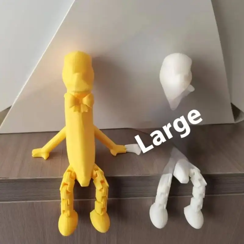Creative 3D Printed Banana Plastics Sculpture For Garden Decortion Fun Home Decortions Handmade Artwork Desktop Ornaments Crafts