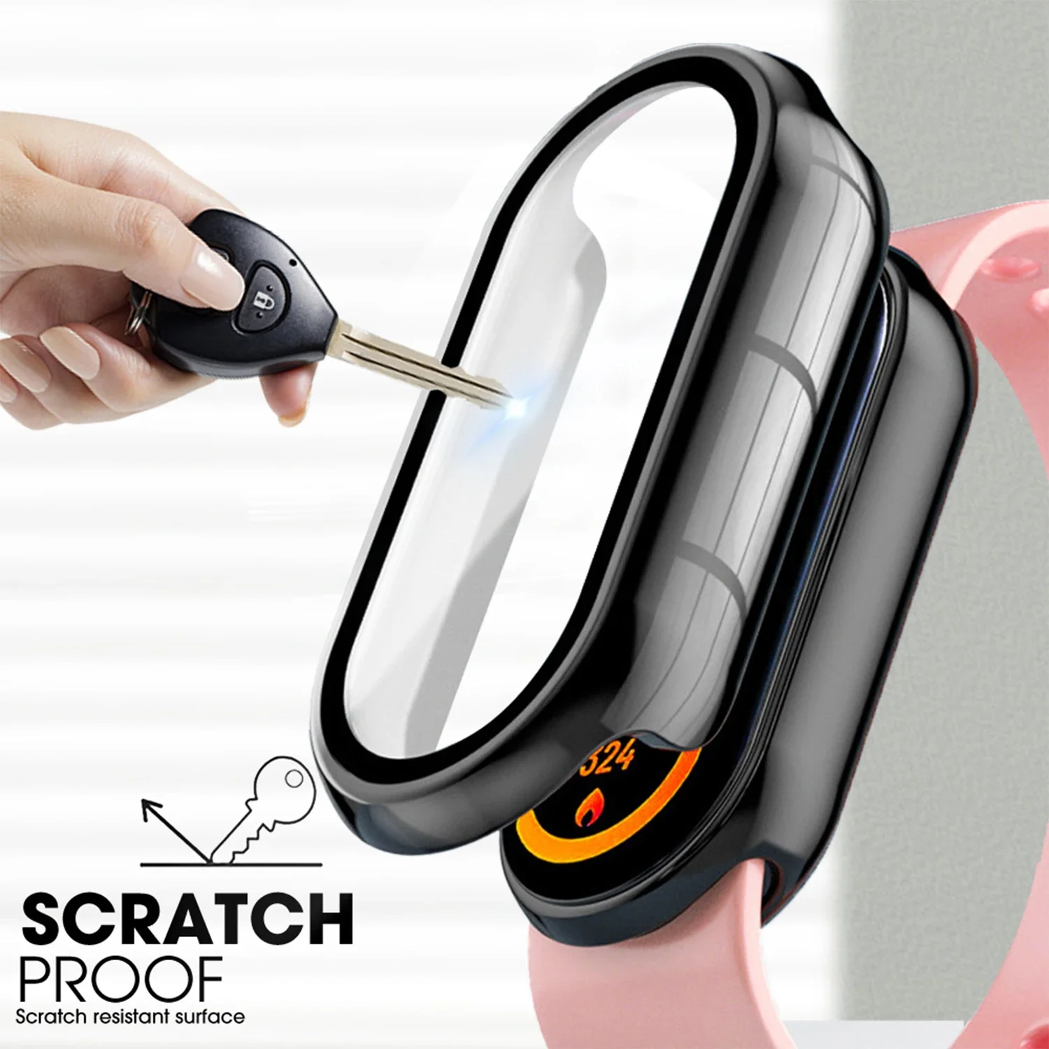 for Xiaomi Band 10 9 7 6 NFC 5 4 PC Hard Case with Screen Protector Shockproof Cover Case for Mi Band10 Band9 SmartBand Shell