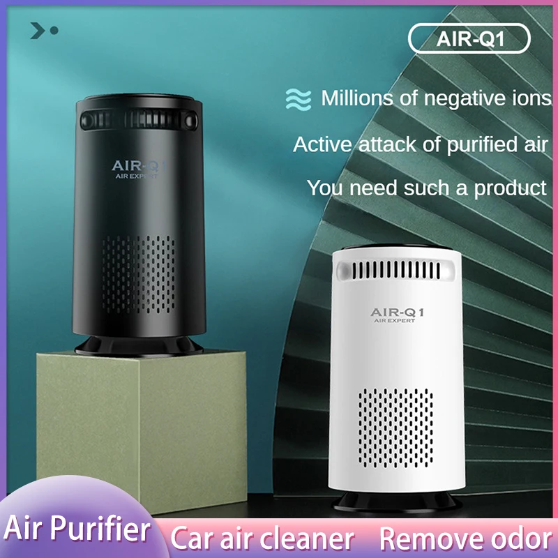 Xiaomi Youpin Car Air Purifier, Mini Filtro HEPA, Fumaça, Removedor de Odor, Ambientador