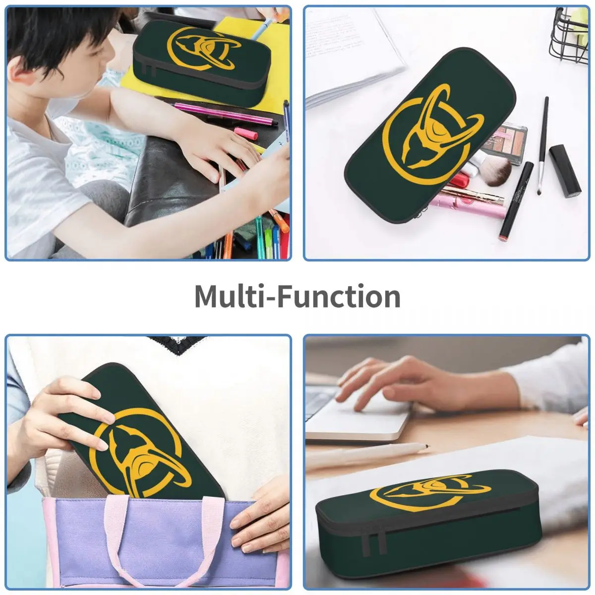 Loki Variant Pencil Cases Large Storage Pen Bags Pen Box Pencil Pouch For Boys Girls Students Stationery School Office