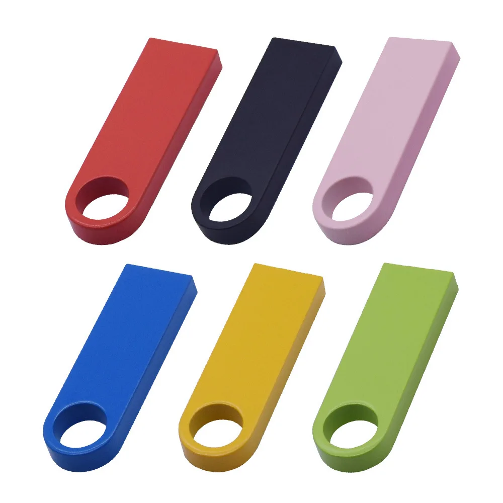 100PCS Free Custom LOGO USB 2.0 USB 3.0 Flash Drives Metal 64GB Free logo Black 32GB Pen drive 16GB Memory stick U disk 8GB 4GB