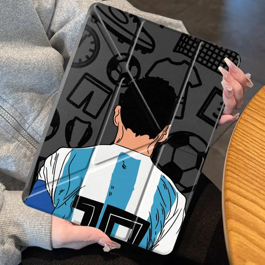 Soccer-Themed Tablet Case with Number Holder
