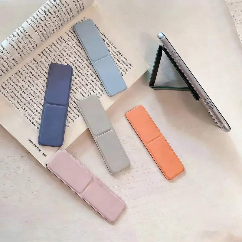 Magnetic Kickstand Phone Holder with Finger Grip and Hand Strap