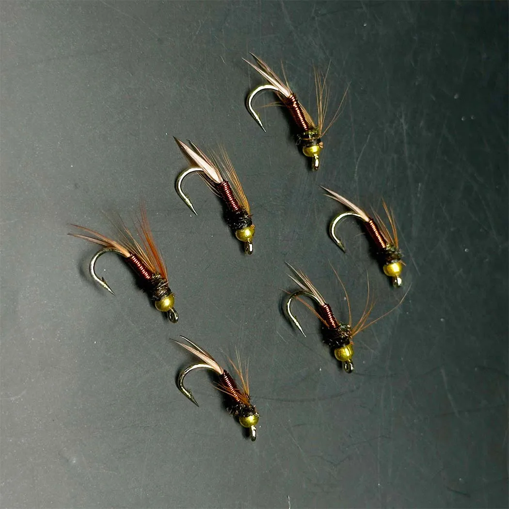 Ninfa Prince Pesata - 6 Pezzi Taglia 18 - Mosca Per Trota, Persico, Bluegill - Otto Beck