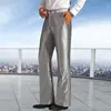 2024 Spring Summer Men Fashion Business Thin Suit Pants Men Formal Solid Color Dress Pants Male Long Baggy Office Trousers A257 5