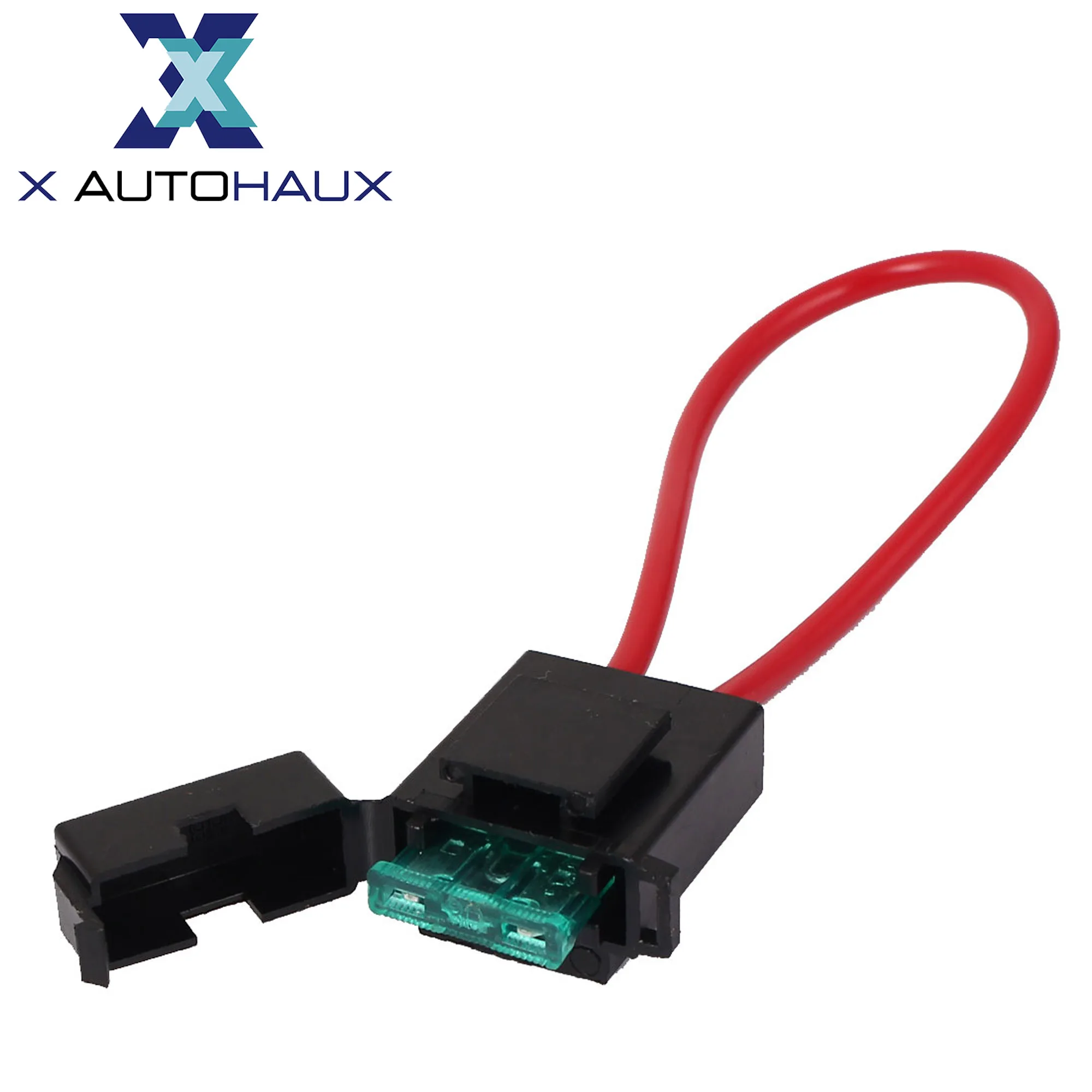 X Autohaux 1/8/10/15pcs Auto Fuse Holder Block Connector Copper In-line AWG Wire Blade Car Fuse Holder Parts Accessories Tools