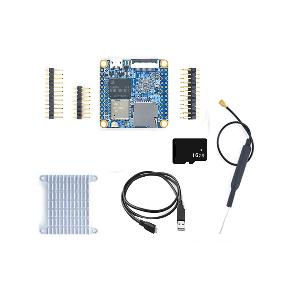 NanoPi NEO Air  , UbuntuCore IOT  , 16GB ŰƮ, H3 4 ھ, 512MB + 8GB EMMC, WiFi  