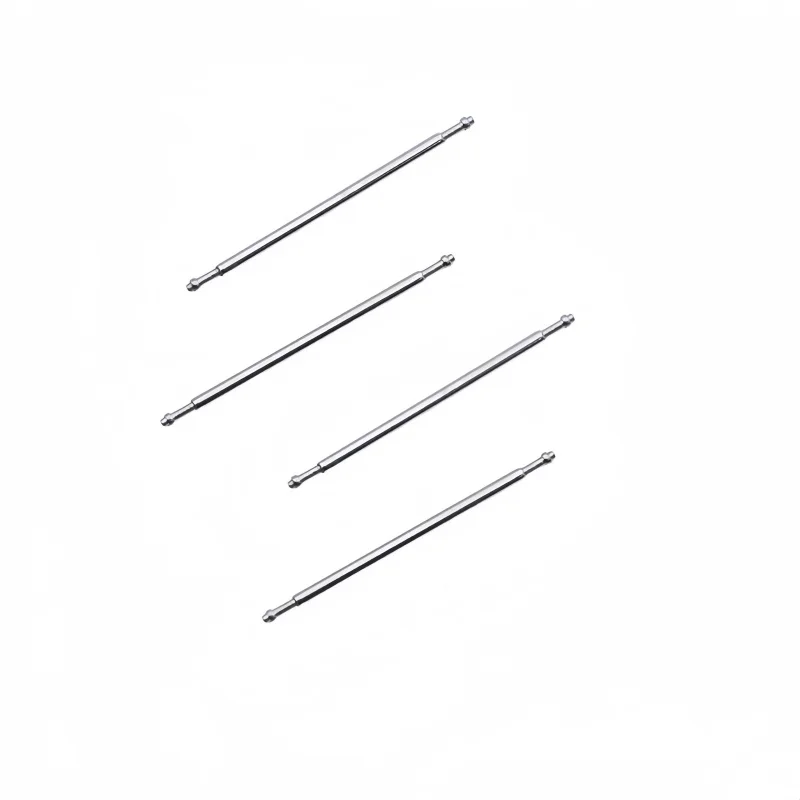 Stainless Steel Watch Spring Bar Pins - Set of 4, Single Shoulder, 1.0mm Diameter